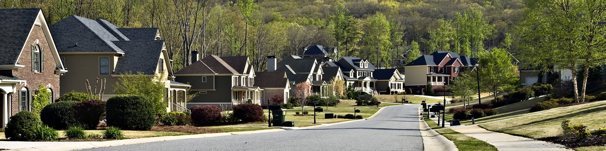 house in residential neighborhood