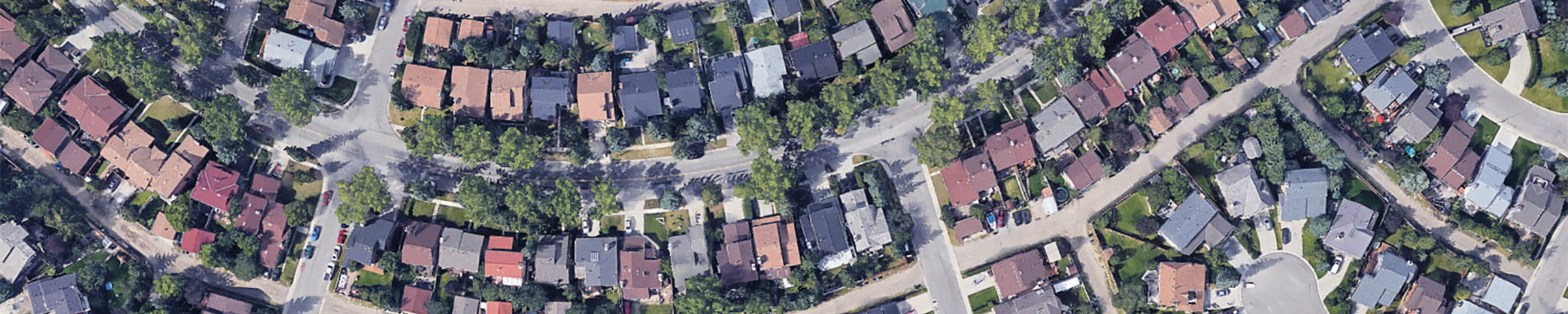 neighborhood arial view